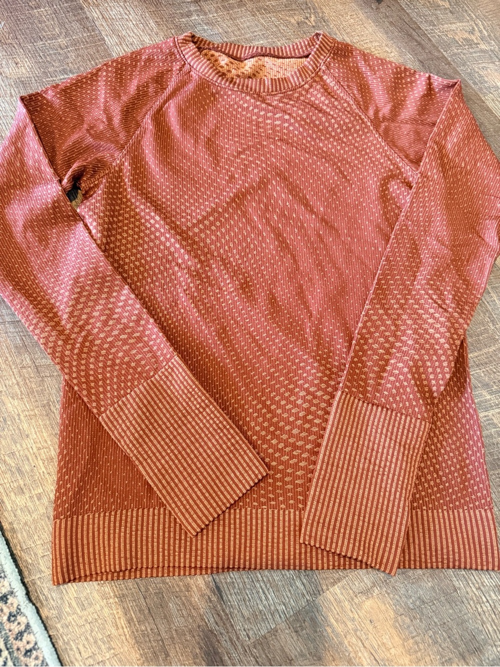 Lululemon Long-Sleeve Knit Sweater in Rust